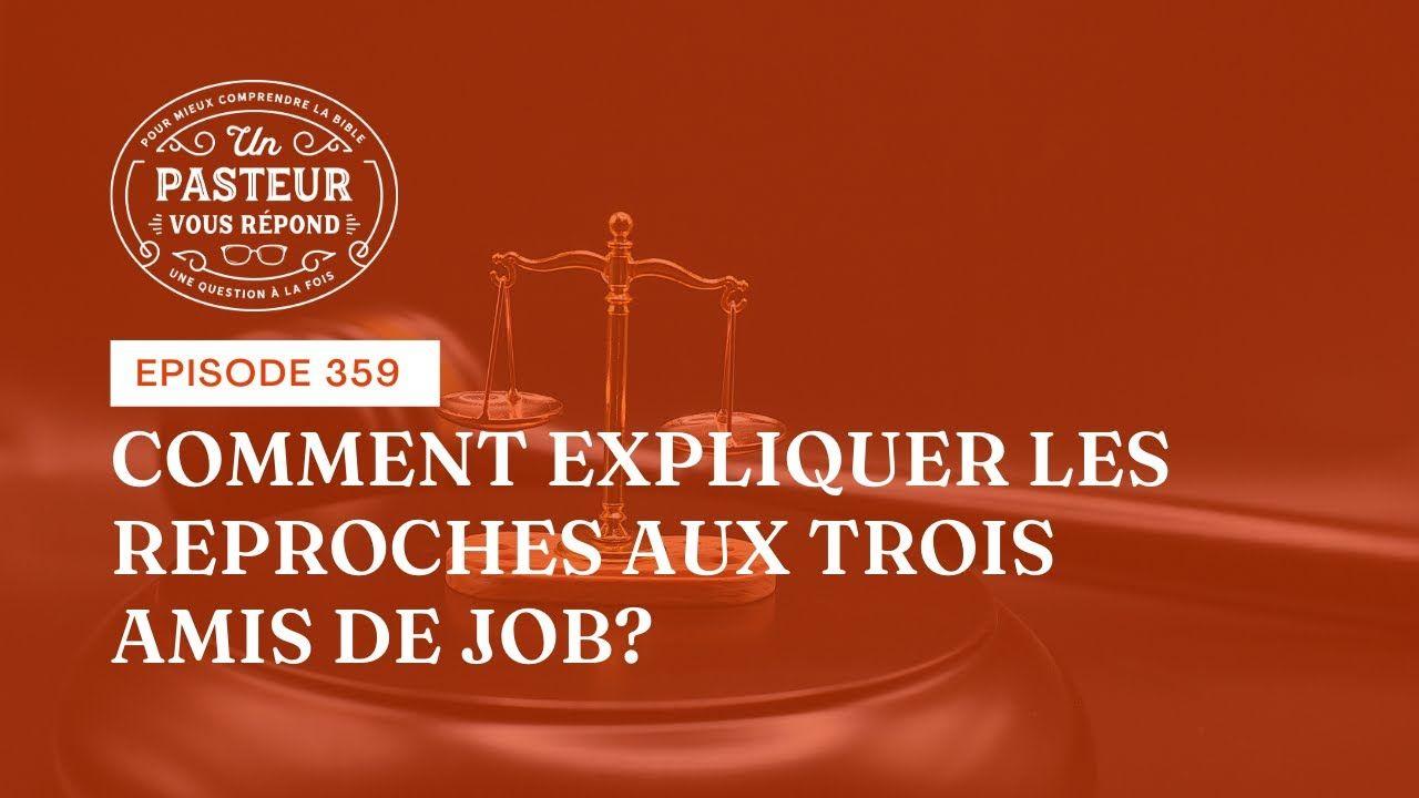Miniature orangée sur laquelle est écrit la question de l'épisode, en arrière plan se trouve la photo d d'une balance représentative de la justice avec derrière un marteau en bois