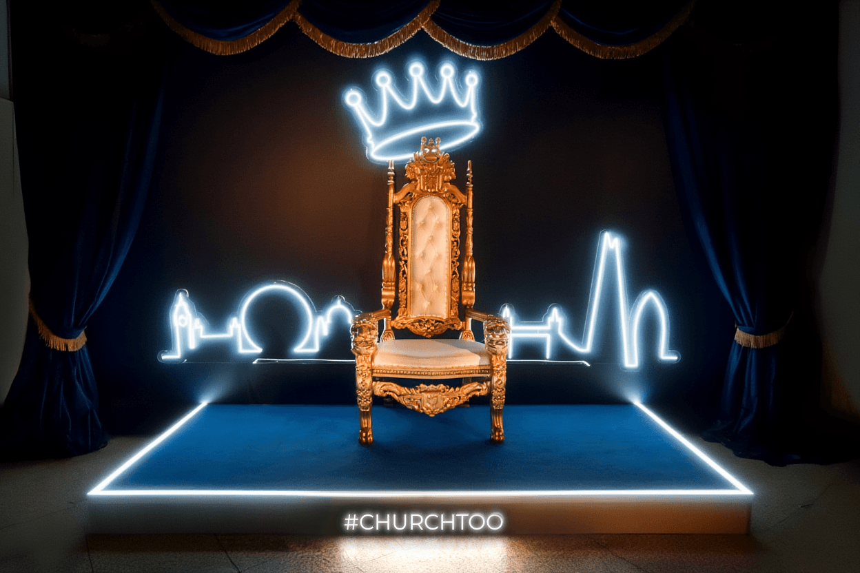 Scène, trône, #churchtoo