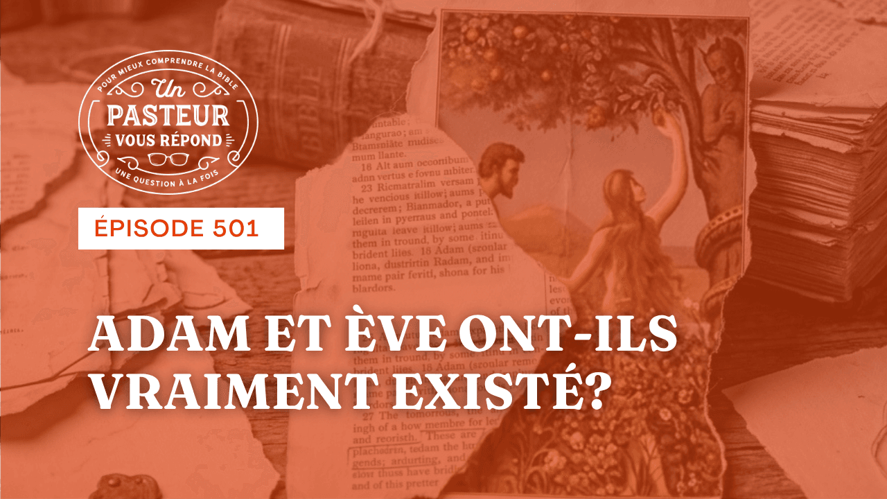 Miniature orangée: photo d'une page déchirée d'un livre, sur laquelle se trouve une illustration de Adam et Eve,