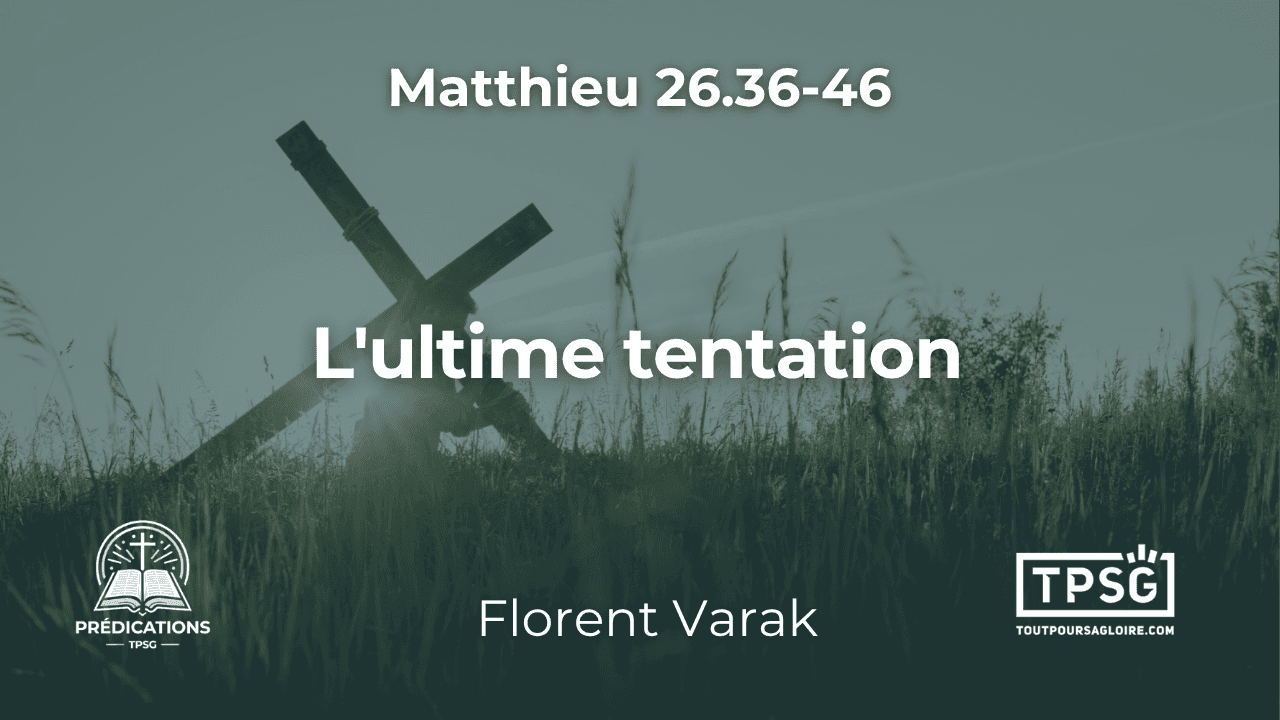 Miniature verte: Silhouette d'un homme qui "porte sa croix", dans un champ.