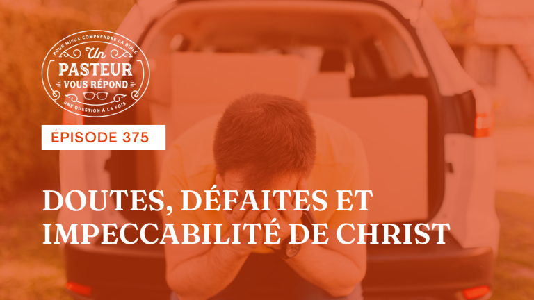 Comment gérer mes doutes, mes défaites, et comprendre la perfection de Christ ? (Épisode 375)
