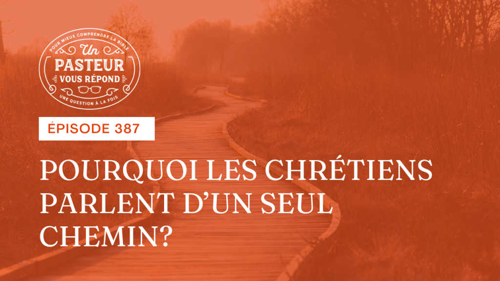 Pourquoi les chrétiens parlent-ils d’un seul Chemin ? (Épisode 387)