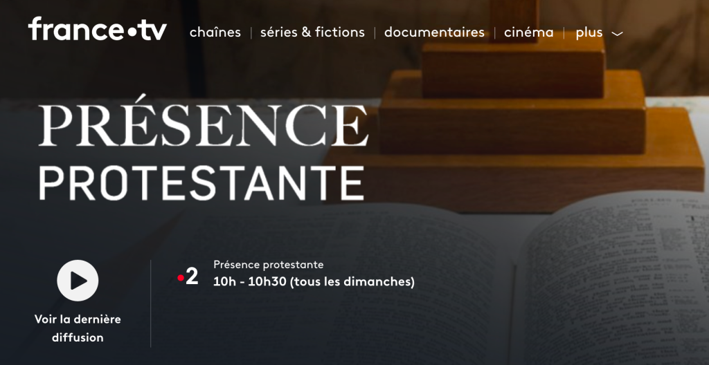 L’Évangile sur France 2 – présence protestante