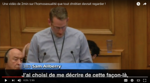 Témoignage touchant sur l’homosexualité (vidéo de 3 min)