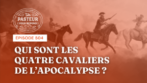 Miniature orange: illustration représentant 4 cavaliers d'un récit de l'Apocalypse