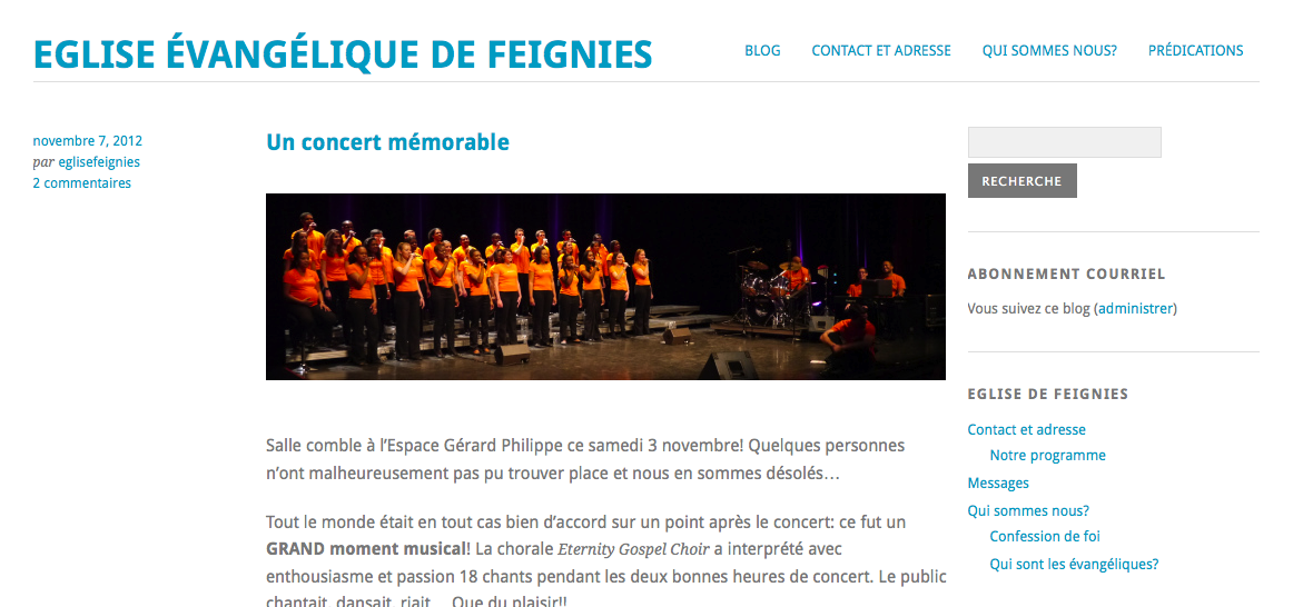 Église évangélique de Feignies