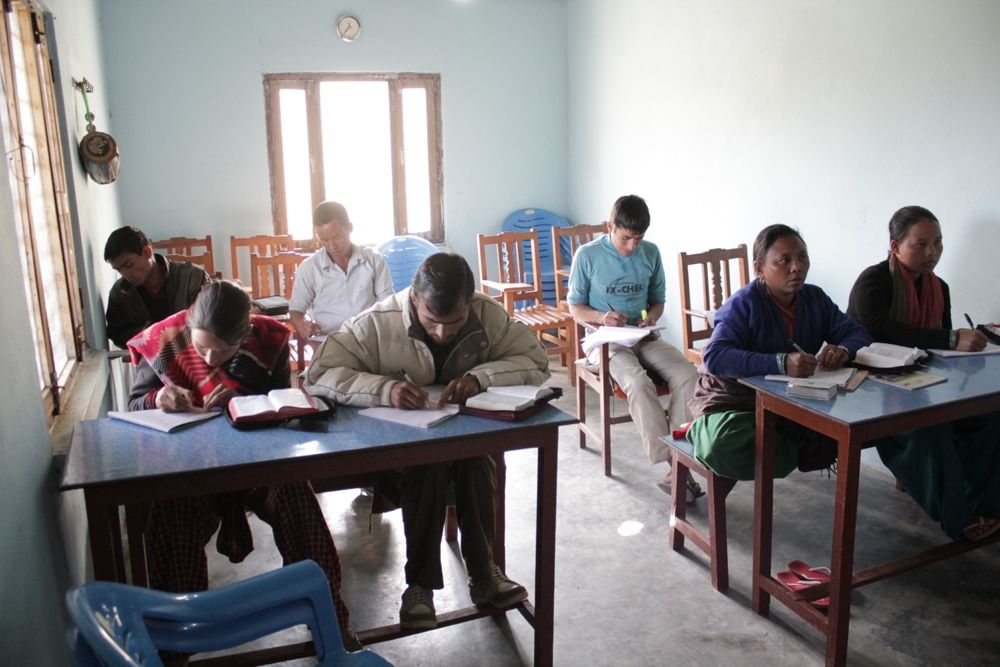 La classe de l'école biblique